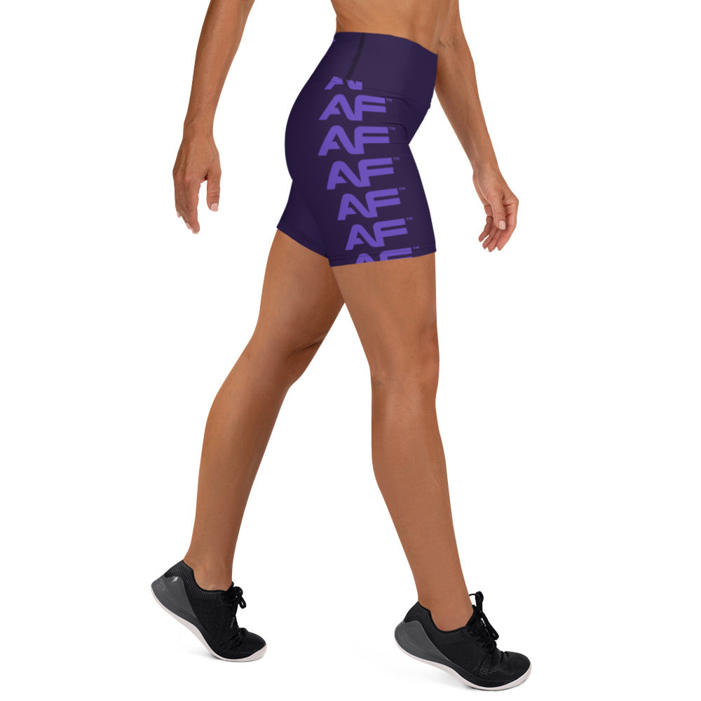 Dark Purple) Purple AF Yoga Shorts – Anytime Fitness Dallas