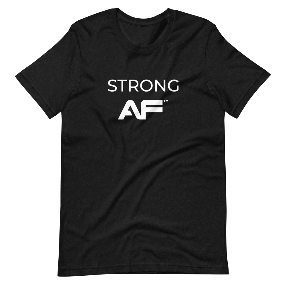 Heather Black) Strong AF Short-Sleeve (Unisex) T-Shirt – Anytime Fitness  Dallas